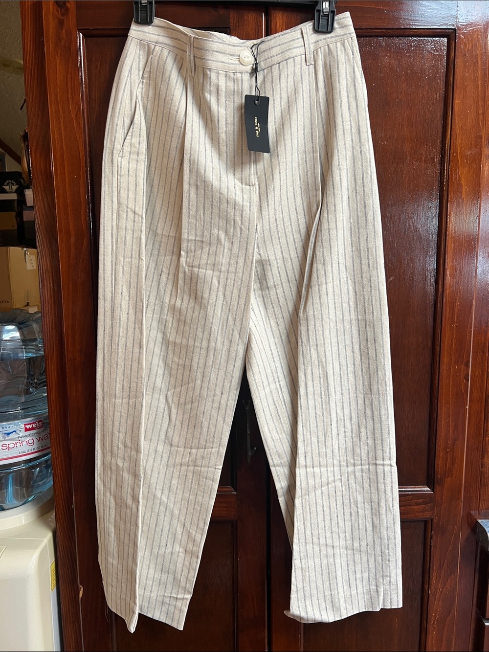 Women’s size 4 rag & bone brand natural Ivy stripe culotte
